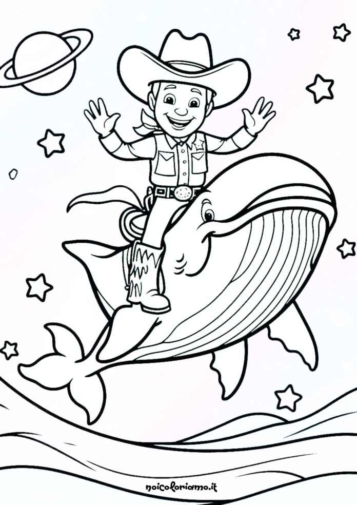 Cowboy balena nello spazio 🤠🌟