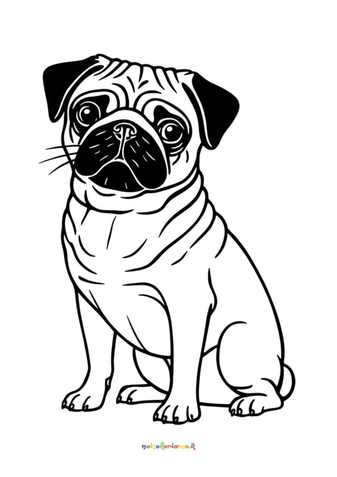 Dolce Carlino da colorare