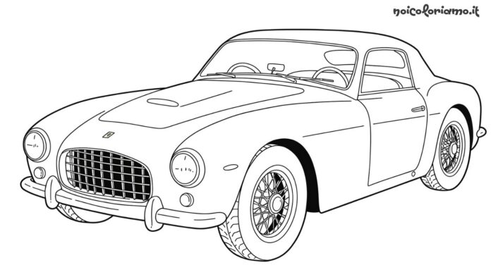Una Ferrari anni 40 pronta per essere colorata!