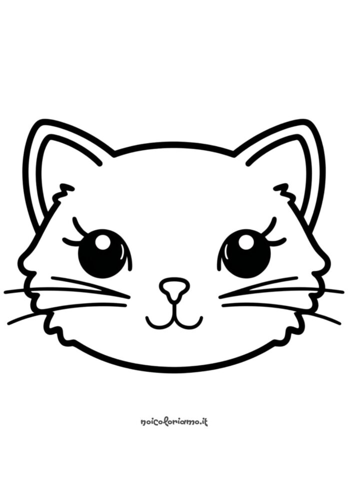 Musetto dolce di Gatto da colorare