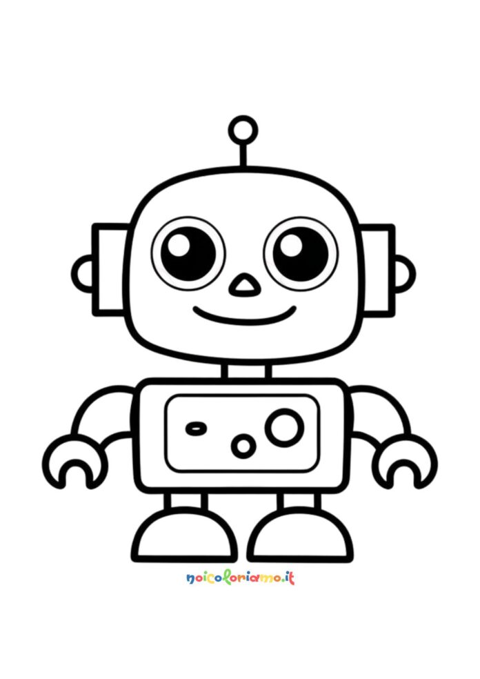 Robot per bambini da colorare