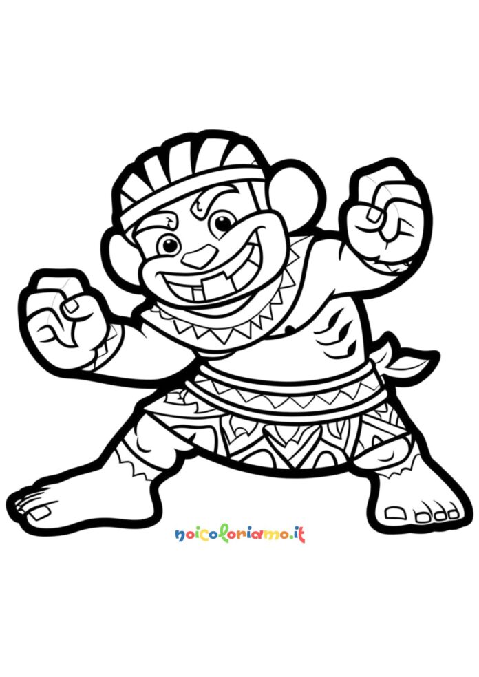Indigeno oceania da colorare