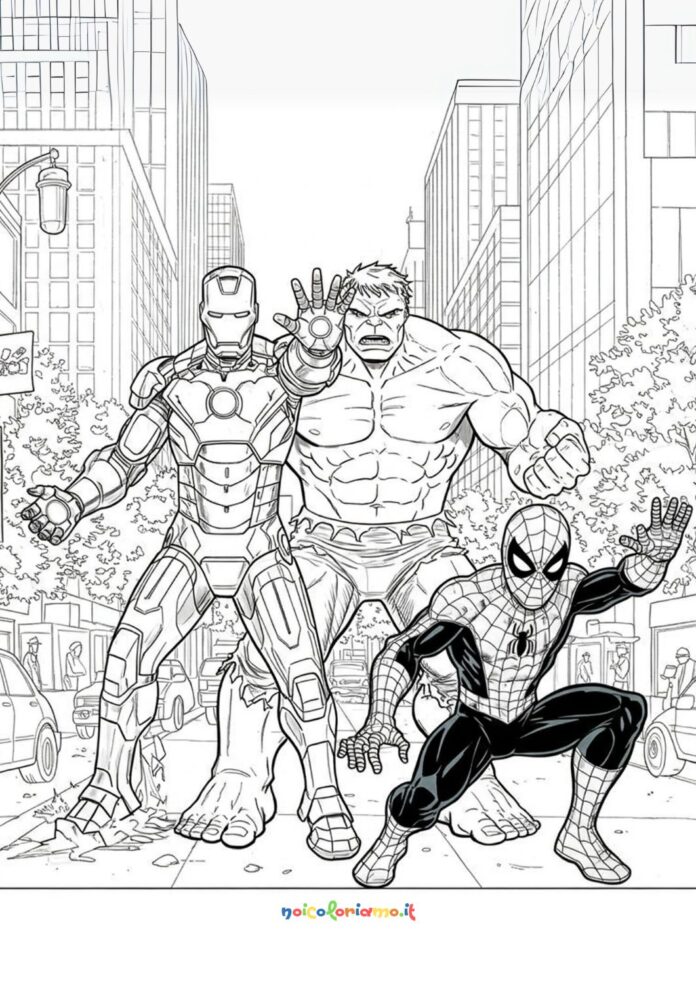 Iron Man Spiderman hulk