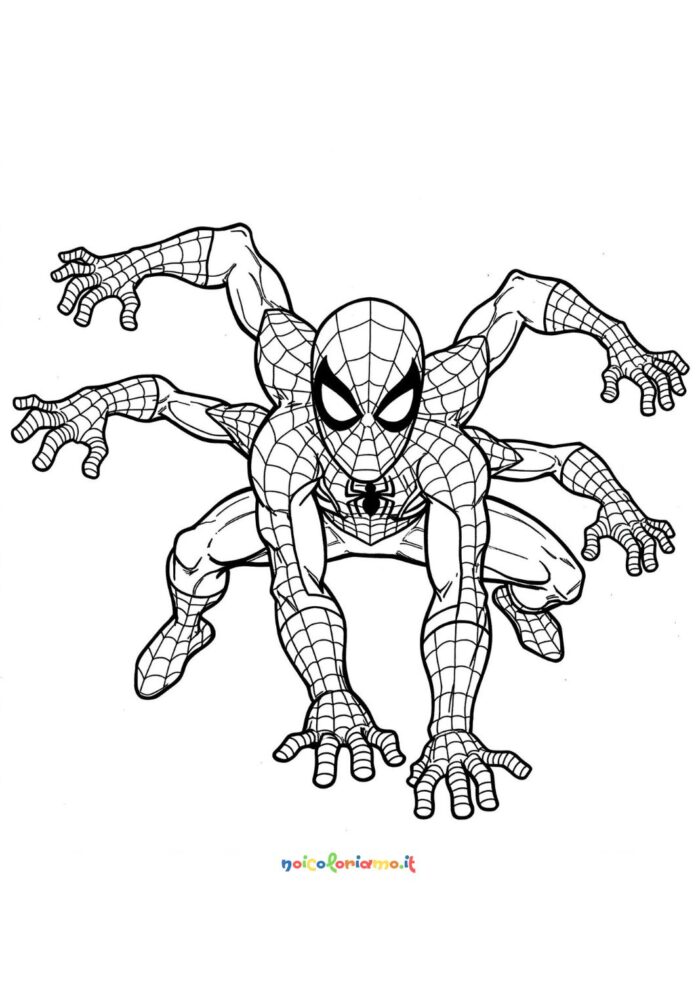 Spiderman con mille braccia