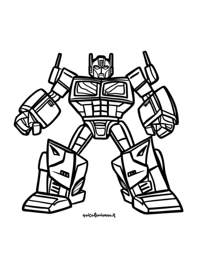 Transformers bambini da colorare