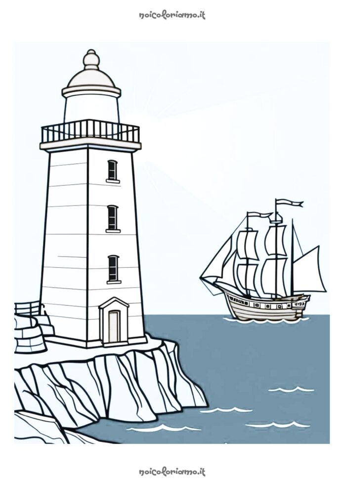 Faro da colorare